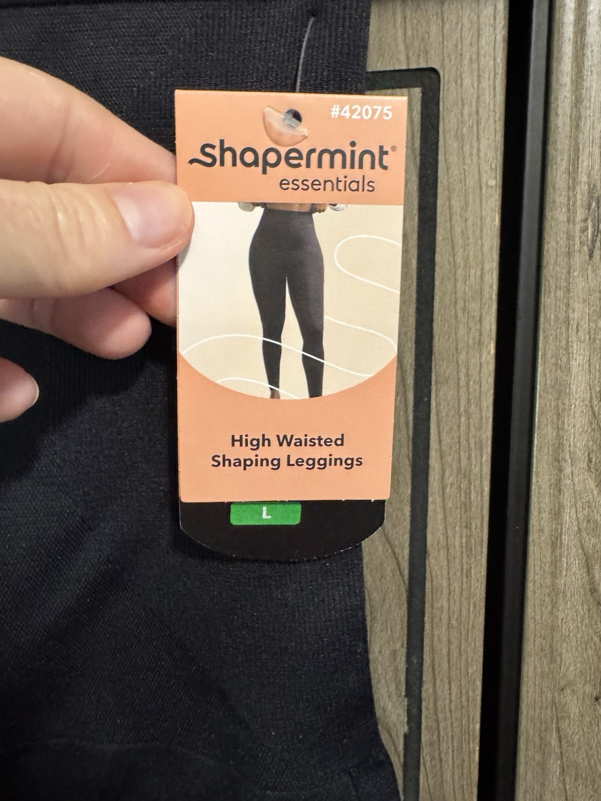 Shapermint Essentials High-Waisted Shaping Leggings, Black, Size Large