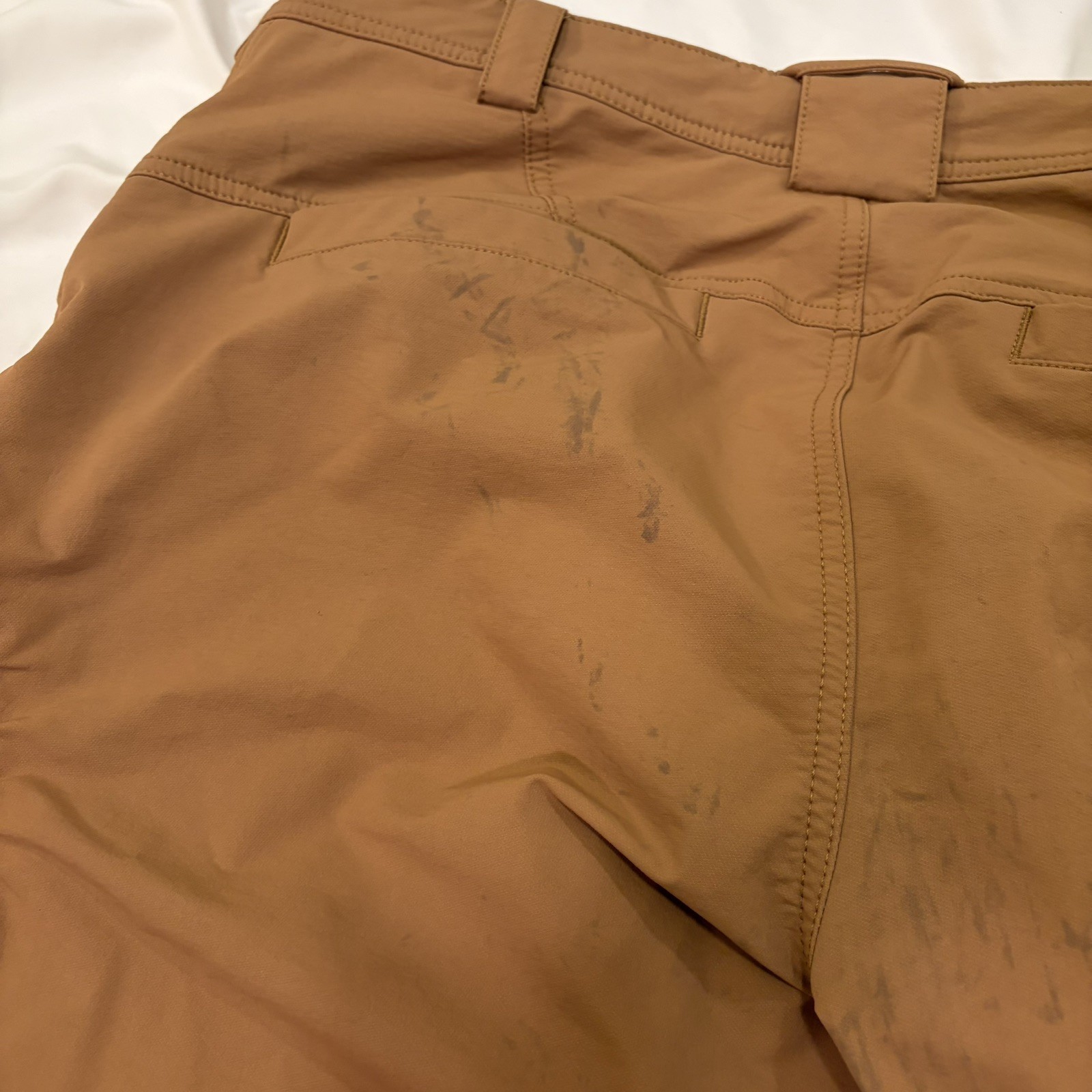 Truewerk T2 Werkpant Mens Size 38×36 Sand Straight Leg Nylon Poly Spandex Good