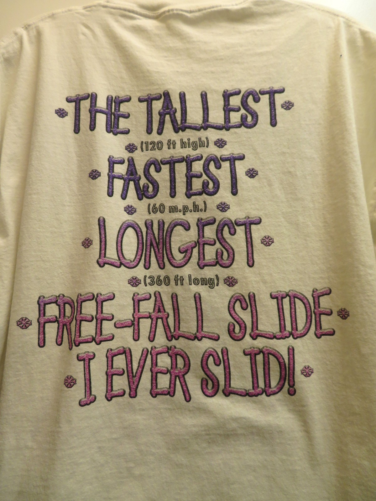 Vintage 90s Disney Blizzard Beach/Summit Plummit Men’s XL tshirt-see Description