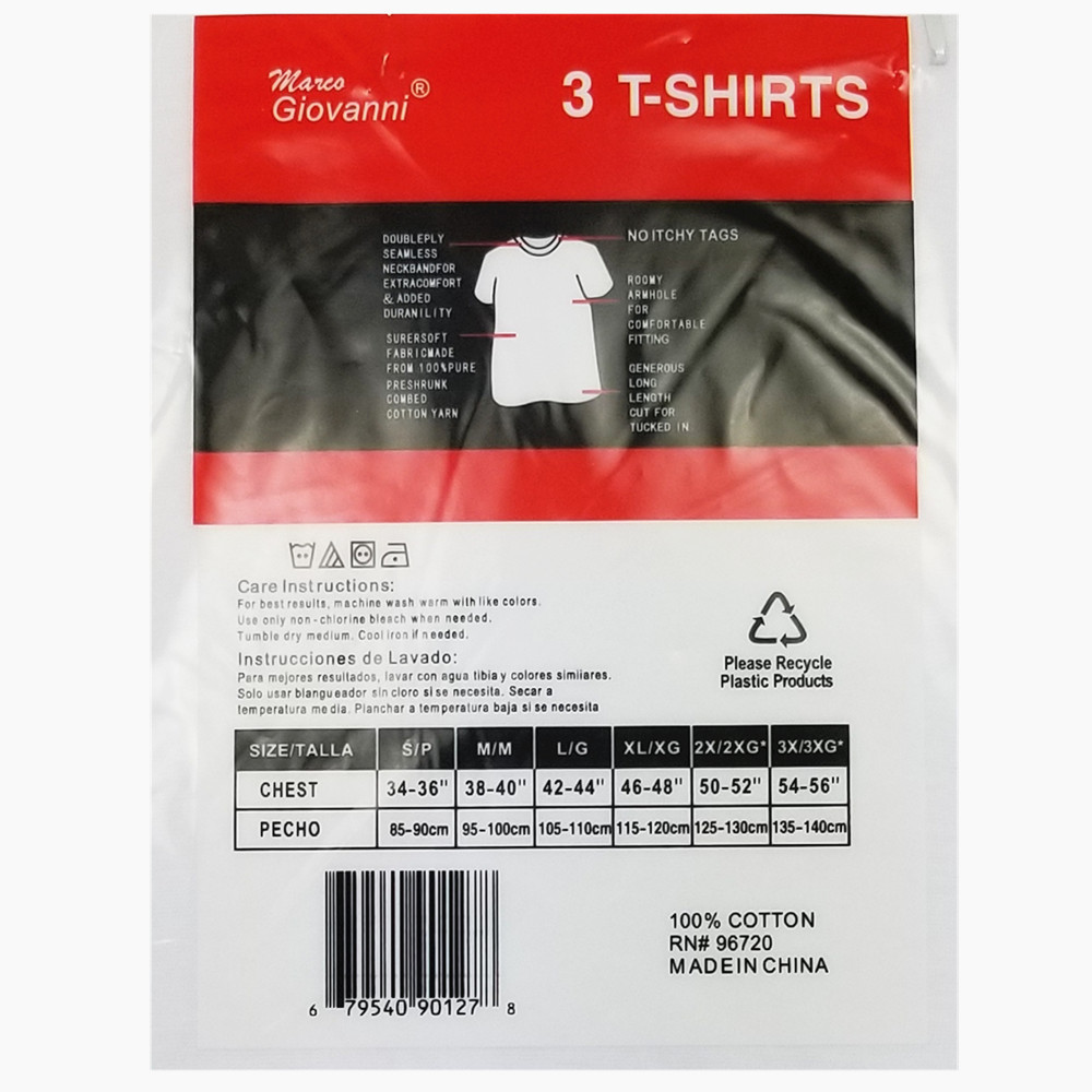 3-12-Pack V-Neck For Men’s 100% Cotton Tagless T-Shirt Undershirt Tee White