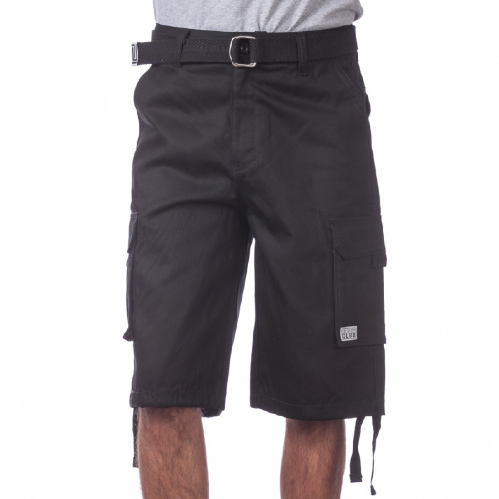 PROCLUB MENS HEAVYWEIGHT TWILL CARGO SHORTS PRO CLUB 6 POCKETS SHORTS (S-5XL)