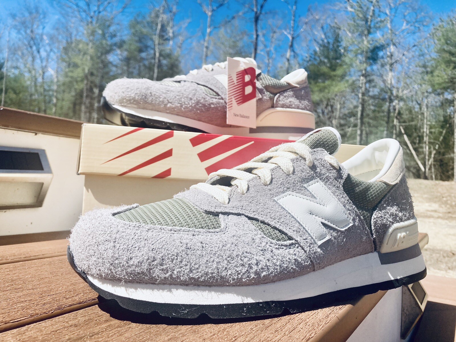 New Balance 990v1 x Teddy Santis Made In USA Mens Size 12 (M990TA1) “Marblehead”