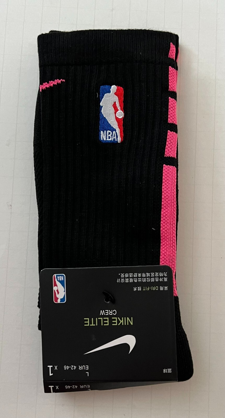 Nike NBA ELITE Crew Basketball Socks DRI-FIT Size Large. **Many Colors**