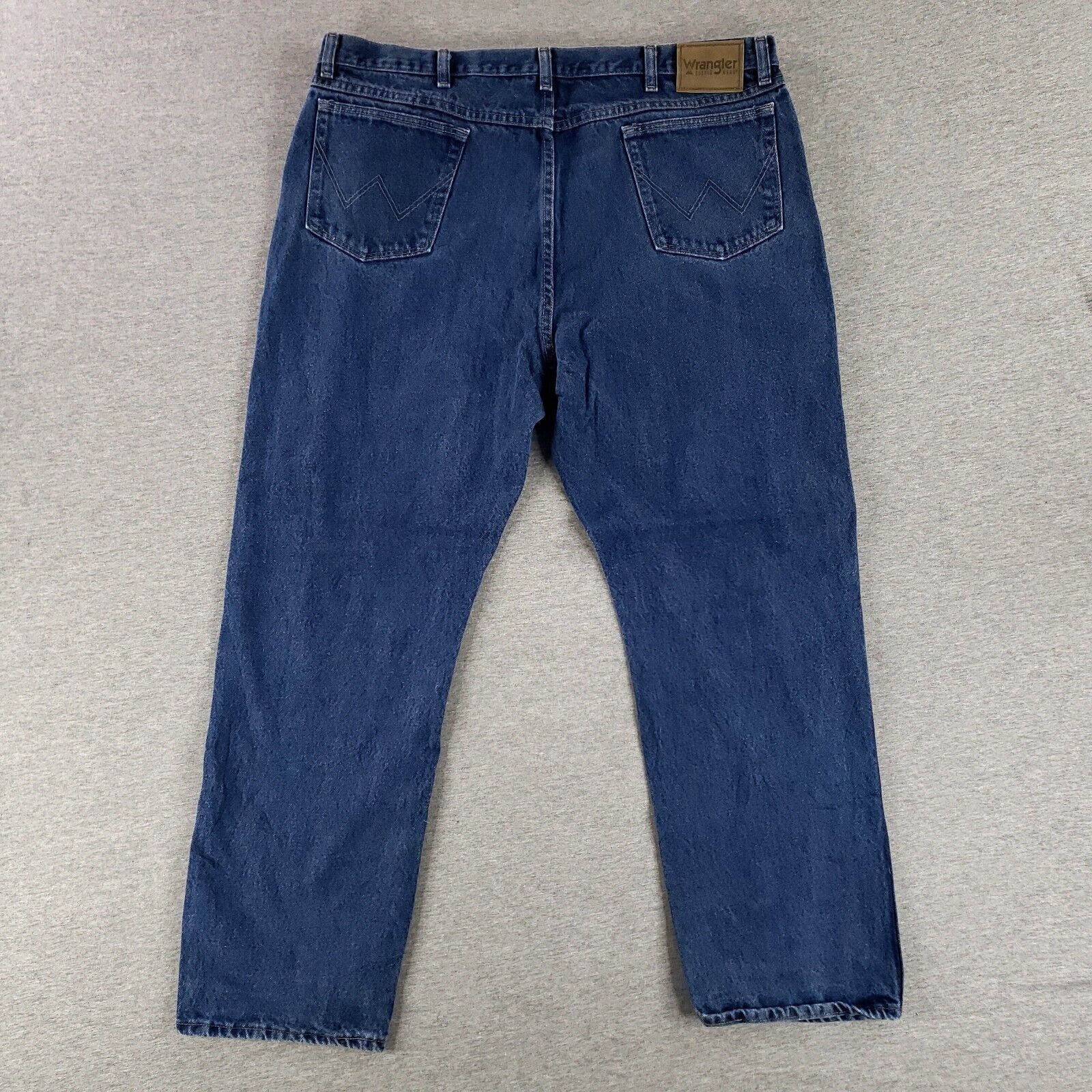 Wrangler 42×32 Rugged Wear Blue Jeans Quality Heavy Denim Work Pants
