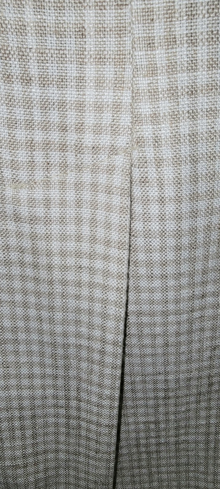 70s Vintage Pendleton Beige Red Plaid Deadstock Wool Straight Midi Skirt Size 16
