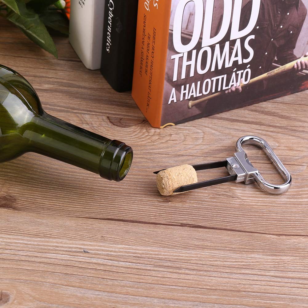 Wine Opener For Old Corks,Corkscrew Vintage Wine,Two As picture show, Black