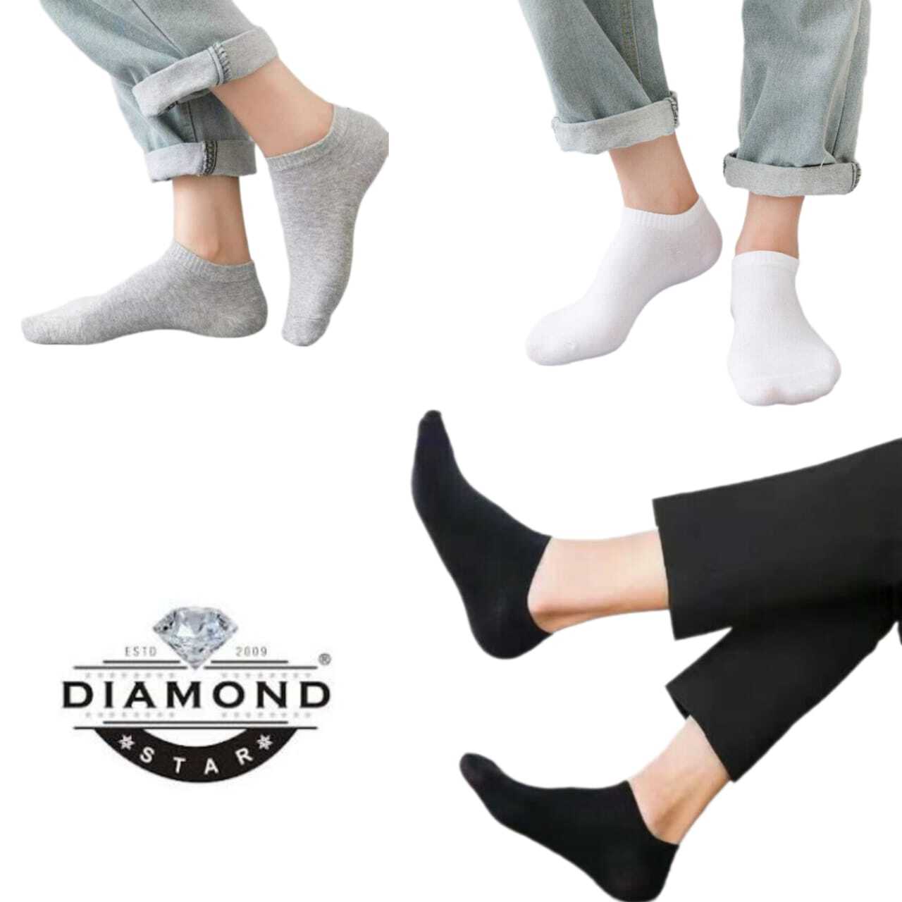 12 Pairs Men’s Women’s No-Show Low Cut Socks Black White Cotton Size; 9-11,10-13