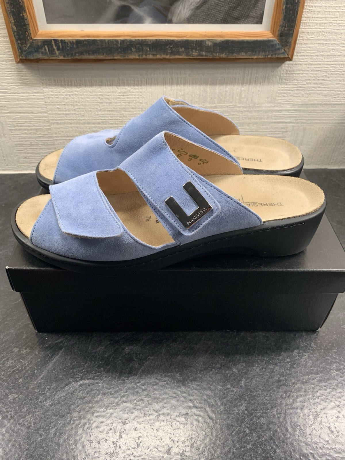 Theresia M. Aloe Vera Gloria Blue Sandals