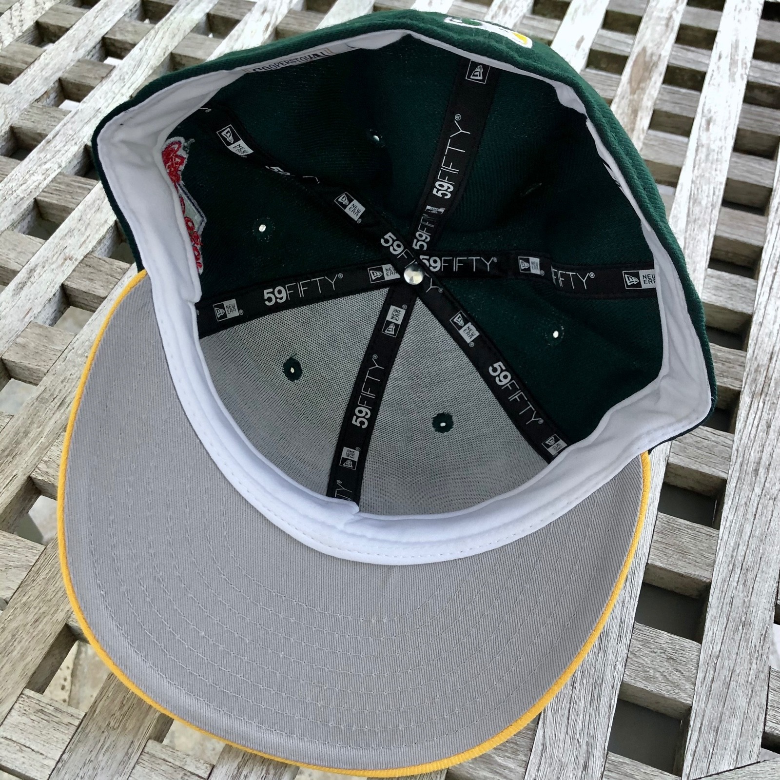 Oakland Athletics A’s 1989 WS Patch New Era 59FIFTY 2 Tone Wool Hat 7 3/8