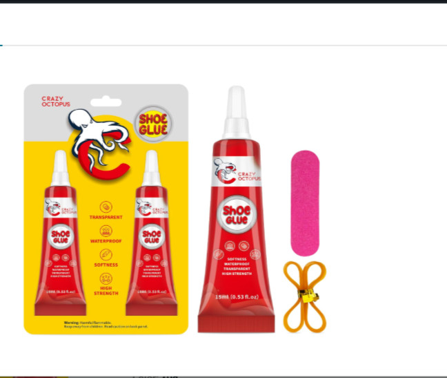 Shoe Glue, Strong, Clear Shoe Repair Glue for Sneakers, Boots, Handbags, Soles,