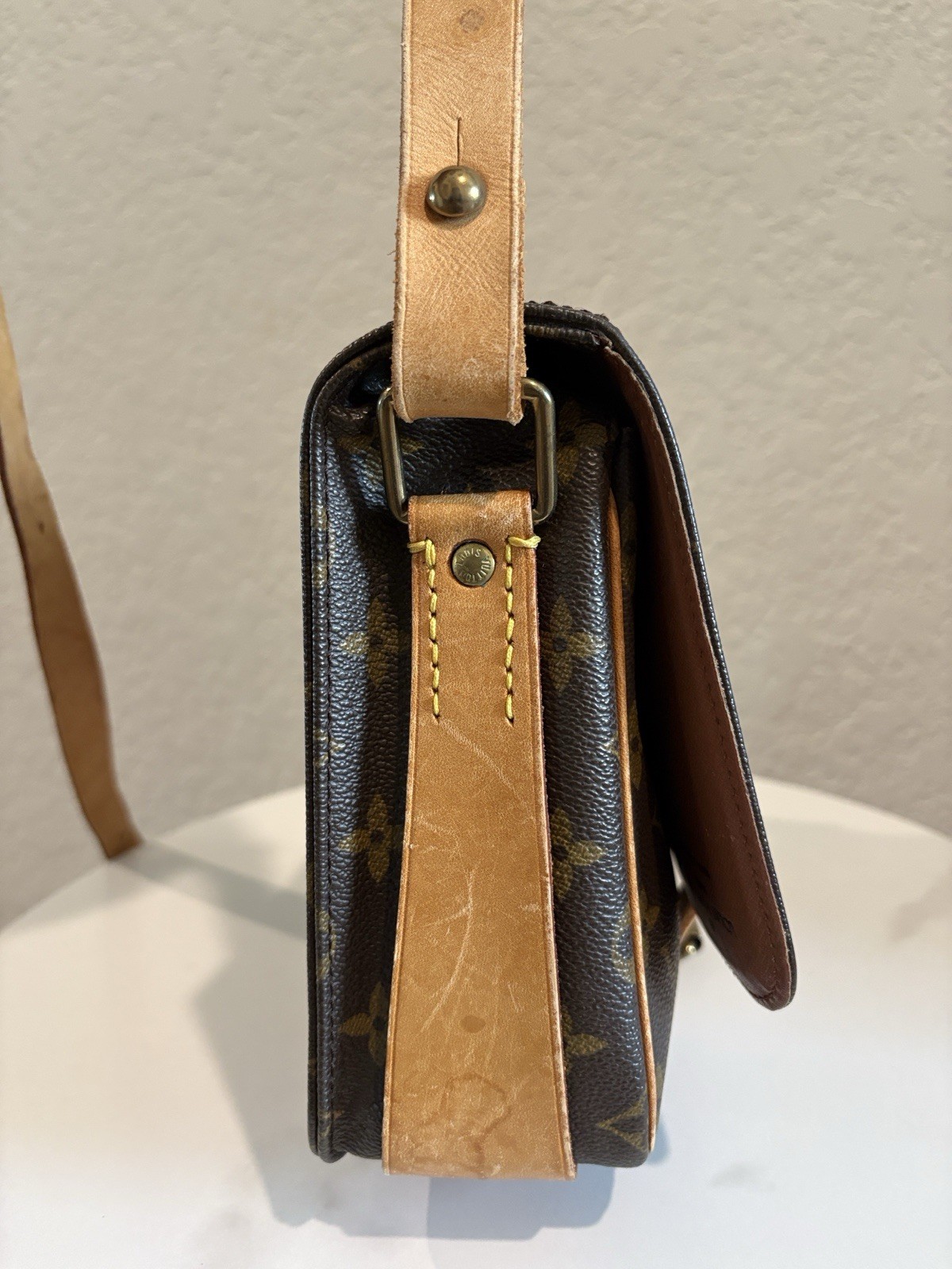 Louis Vuitton SL8965 Cartouchiere MM Brown Monogram Crossbody Bag