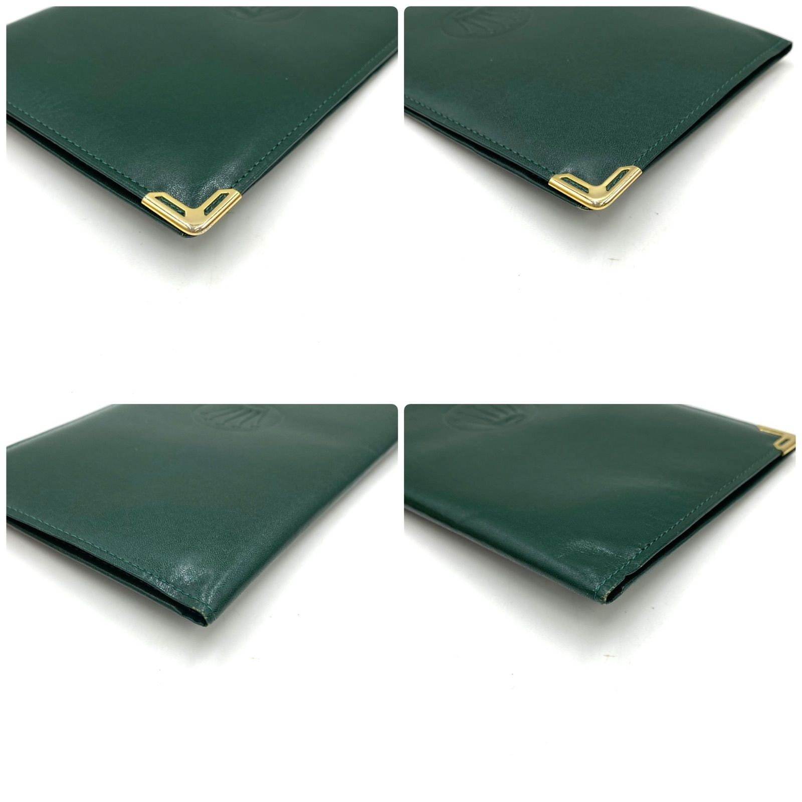 Rolex Novelty Money Clip Green Gold Leather Crown – Used