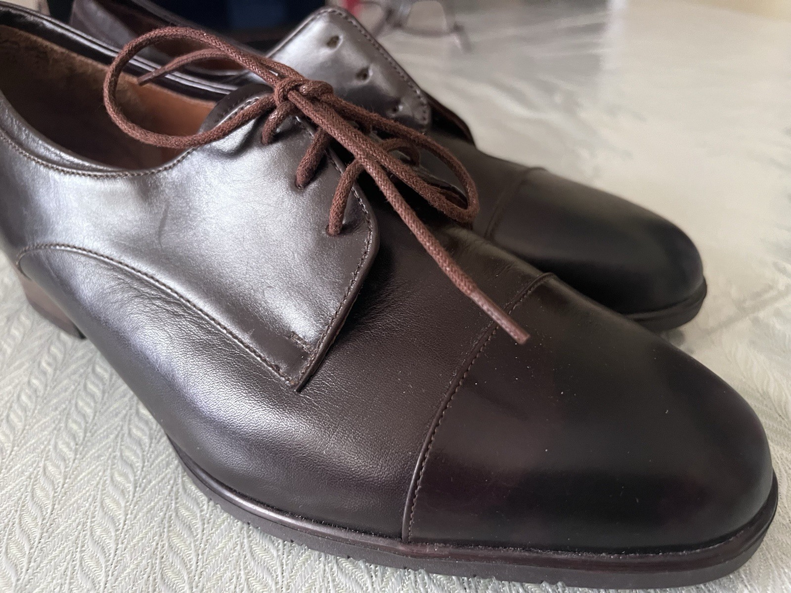 New Leather Dark Brown Made in Germany Theresia Women Shoes Sz 6.5