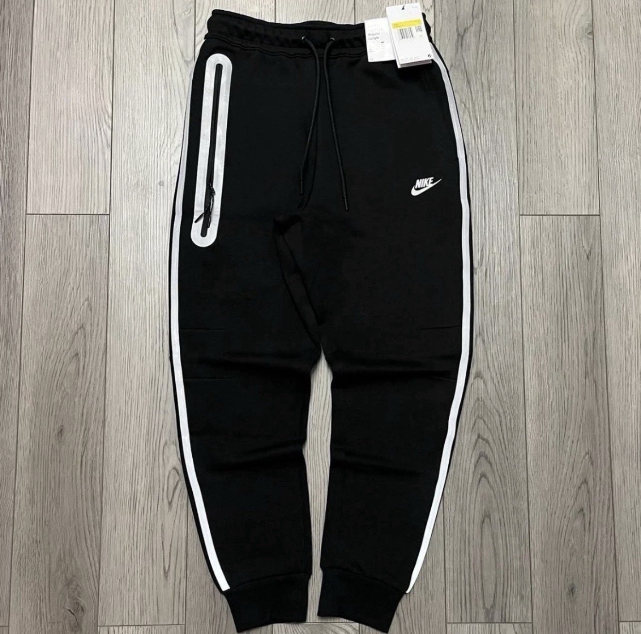 Nike Tech Fleece Black Reflective 2-Piece Set Tracksuit LARGE