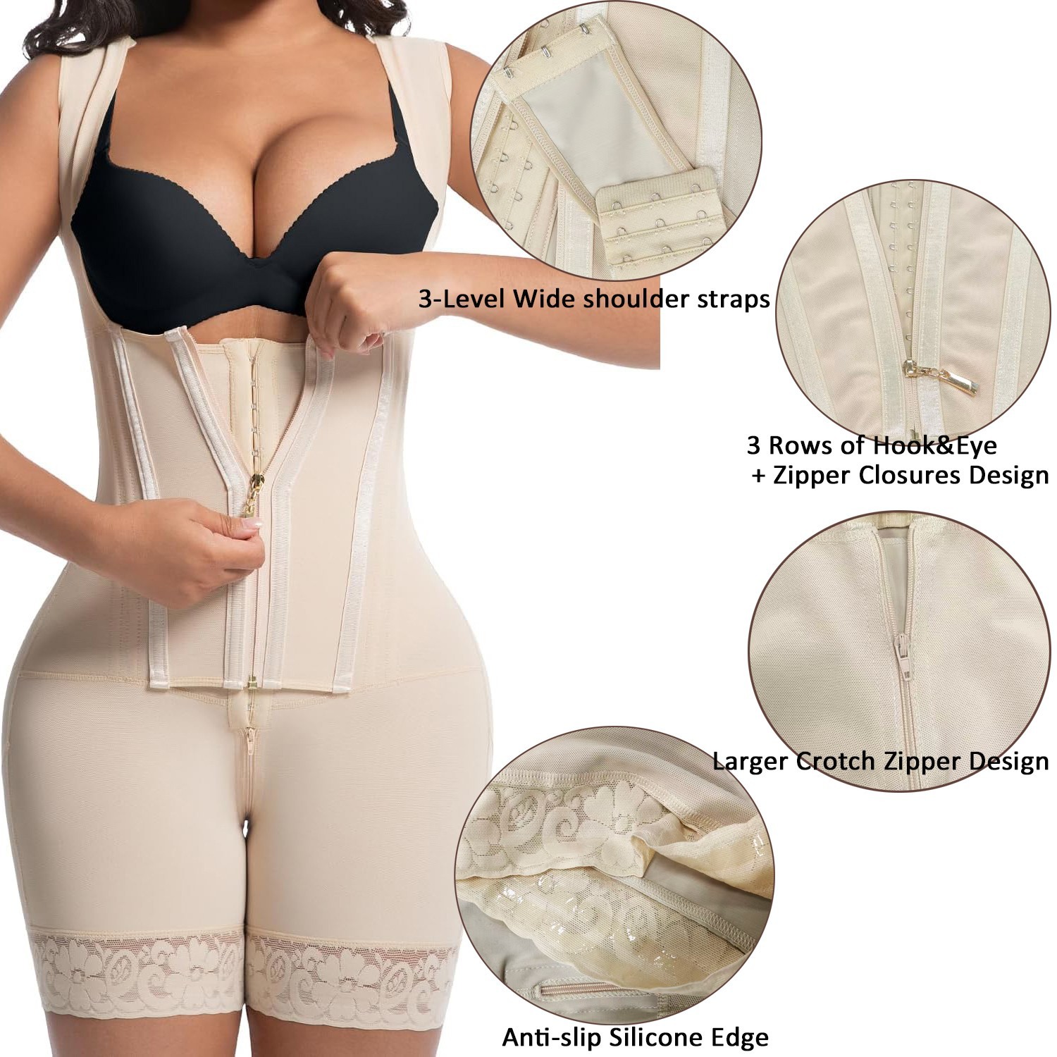 Women’s Faja Colombianas Shapewear BBL Post Surgery Compression Full Body Shaper