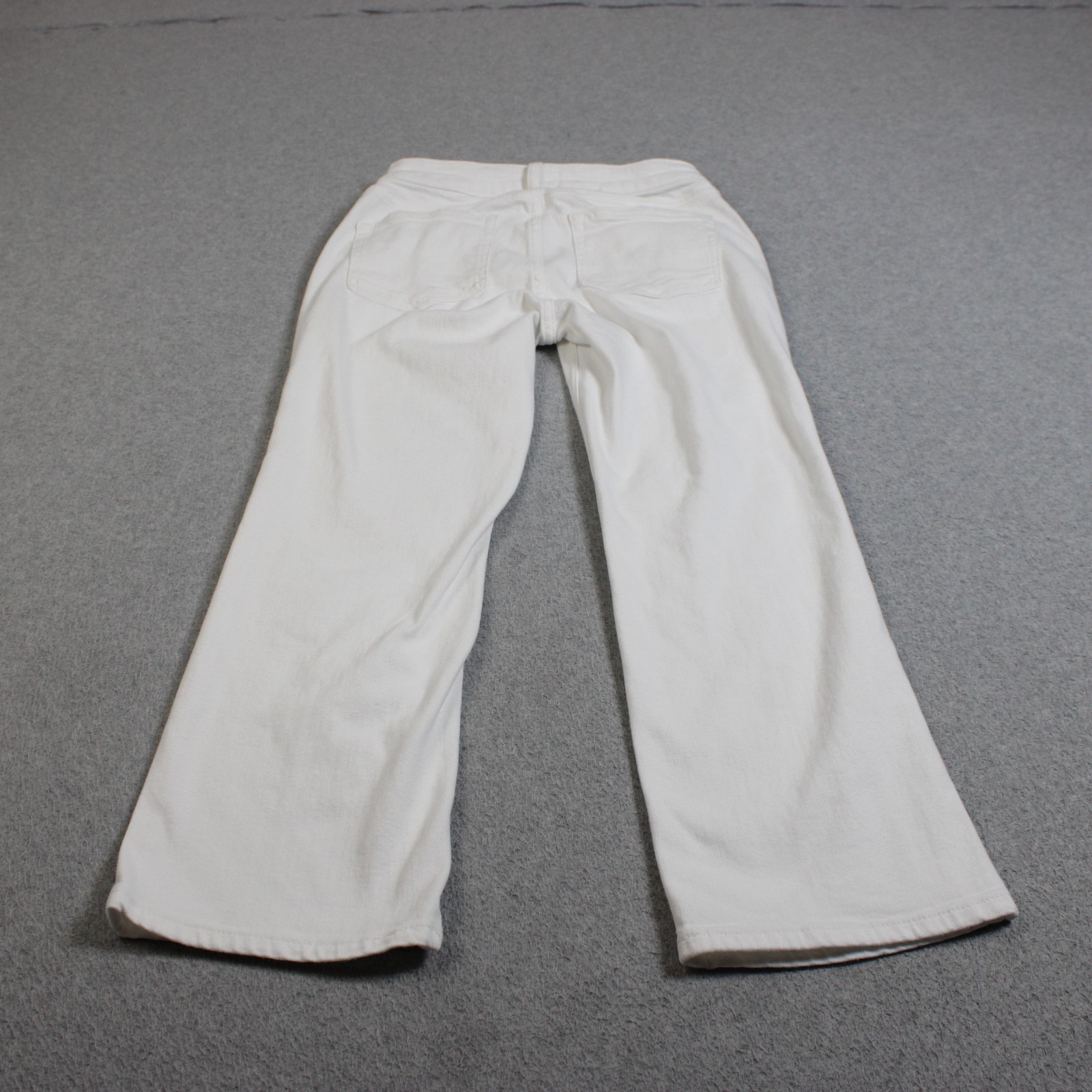 Pilcro Jean Women 25P White Light Wash Straight Leg Petite Stretch Denim Coastal