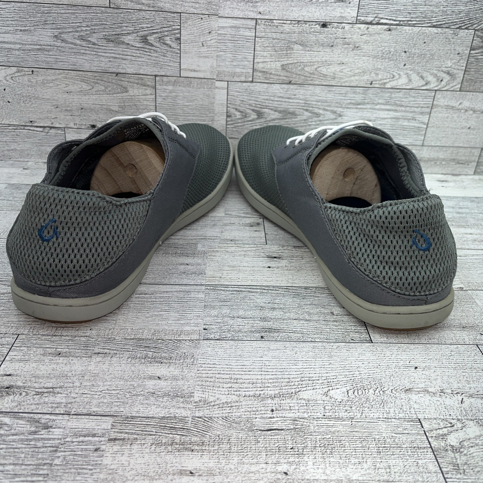 Olukai Nohea Moku Gray Sneaker Shoes Men Size 8