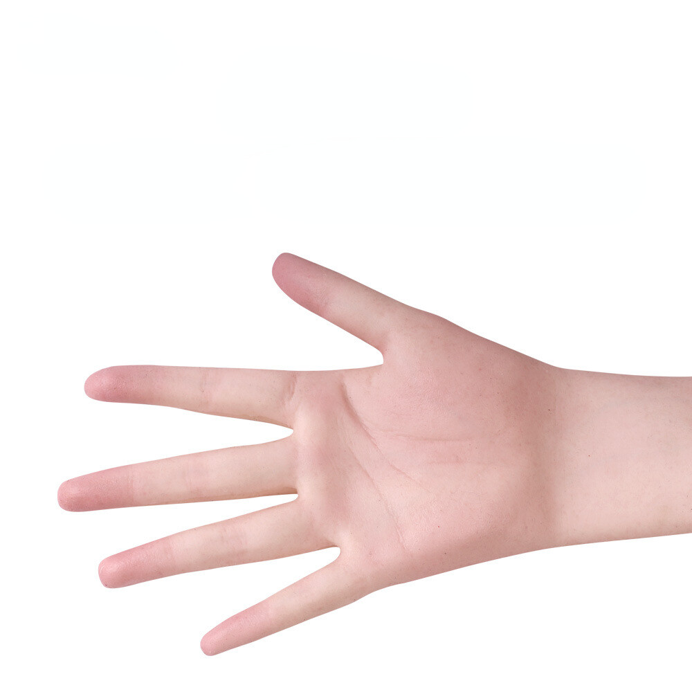Realistic Silicone Glove Hand Skin Cover Scars Hand Sleeve Cosplay Crossdresser