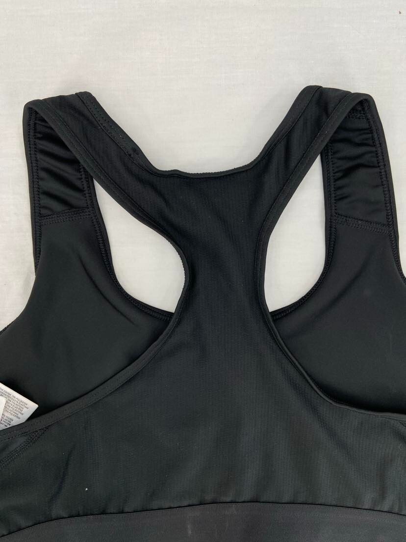 NEW Adidas Black Aeroready Alphaskin Racerback Elastic Band Sports Bra Women’s L