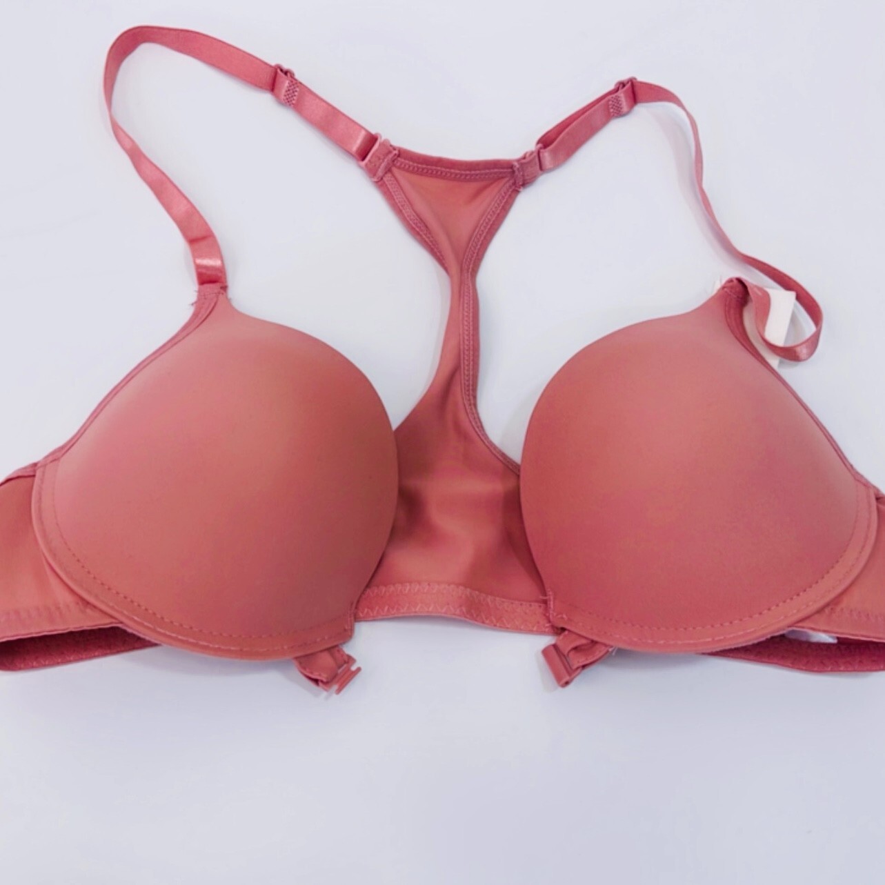 3-6 Bras T-Shirt Racer Back Soft Lace Open Front No padding Underwire 32B-40C