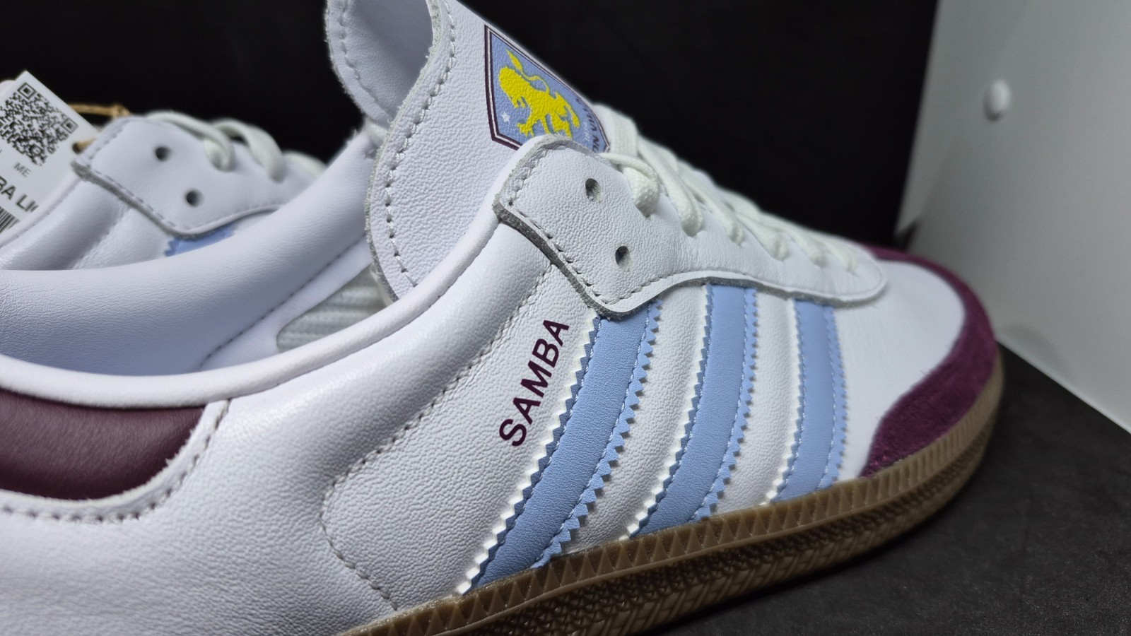 Adidas Mens Samba Licensed Aston Villa 1874 FC Home Kit Shoes JQ4042