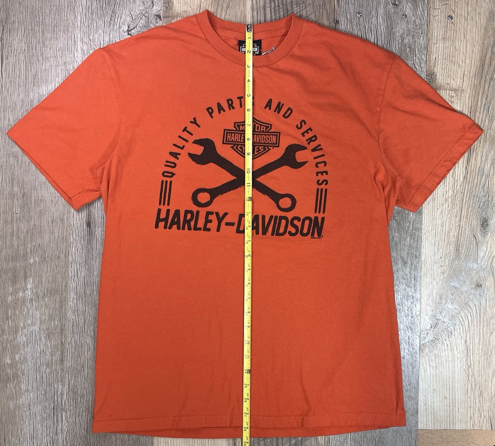 HARLEY-DAVIDSON Kill Devil Hills NC Orange Short-Sleeve T-Shirt Men’s Large