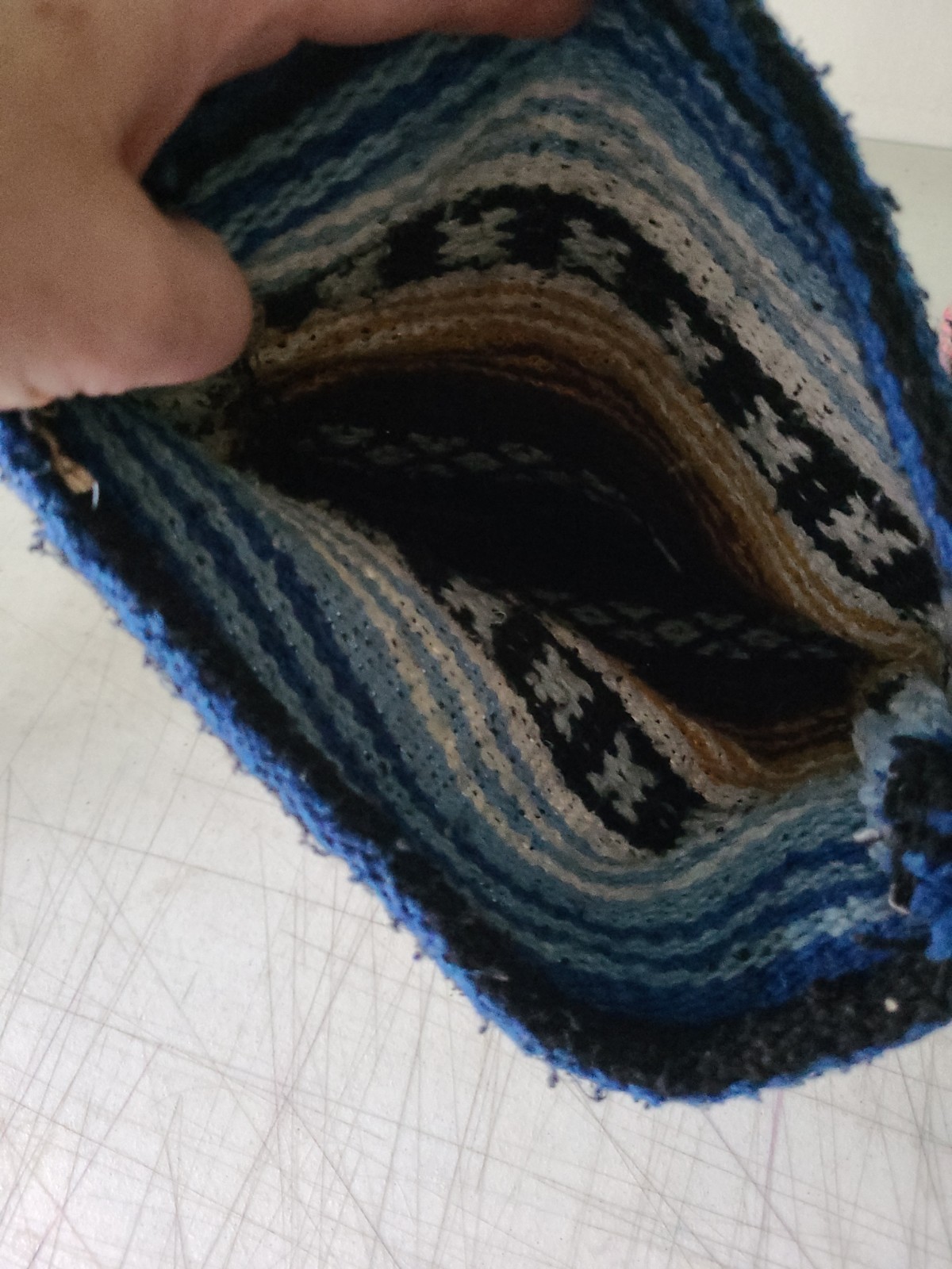 Women’s Hand Made Crocheted Medium Multicolor Shoulder Bag
