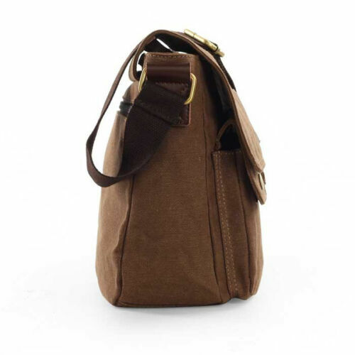 Vintage Men’s Canvas Messenger Shoulder Bag Crossbody School Book Bags Satchel