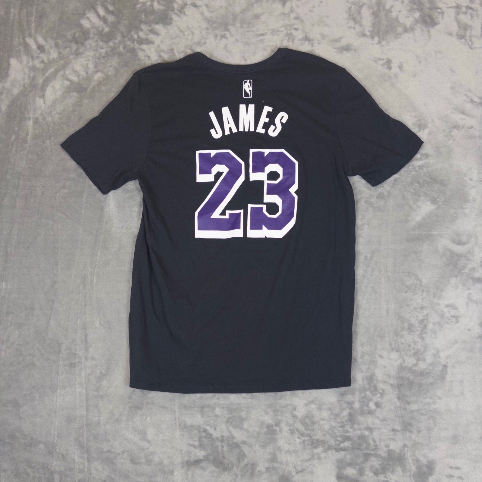Los Angeles Lakers LeBron James 23 Nike Mens Large Dri-FIT T-Shirt Black