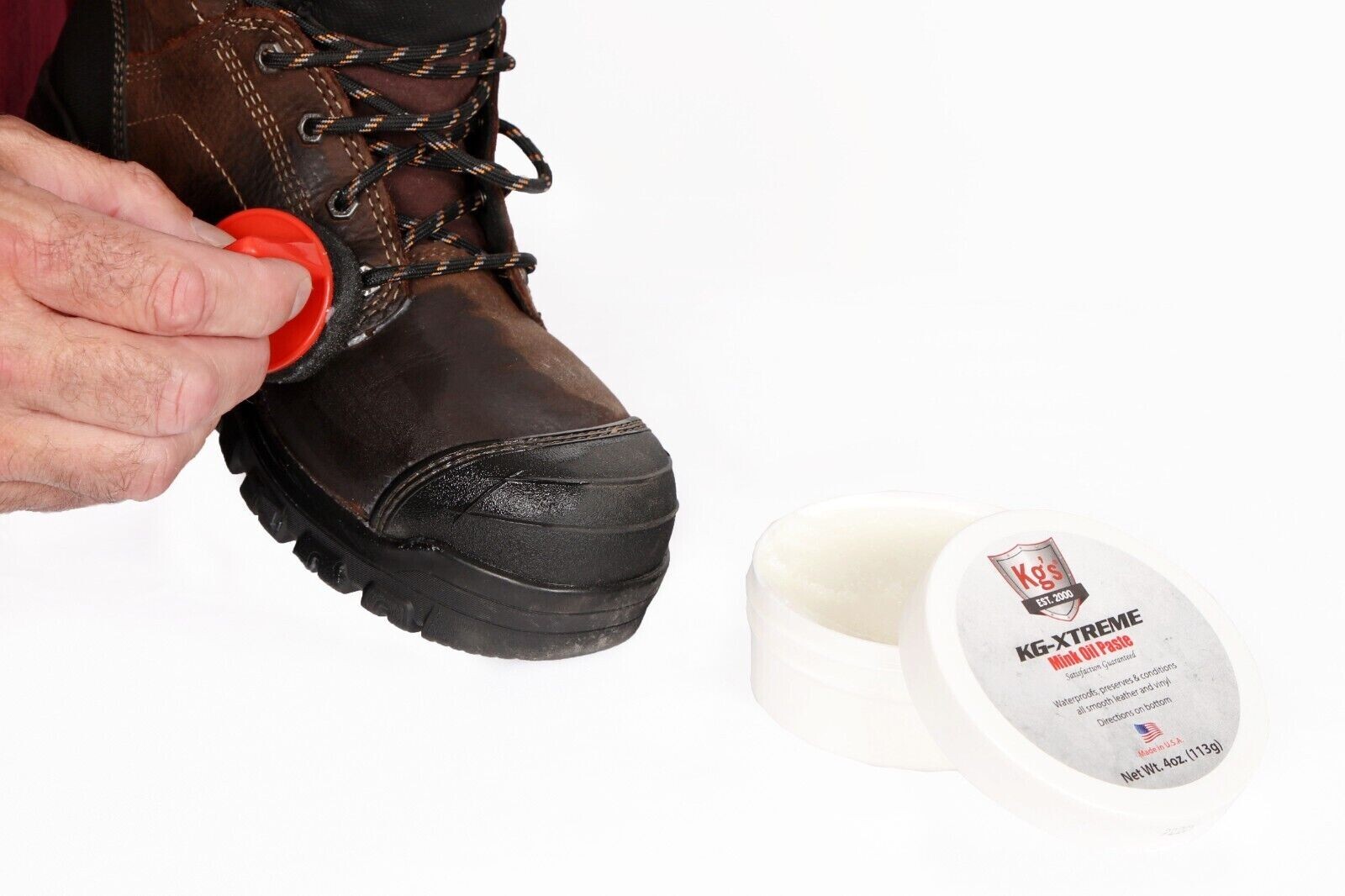 Kg’s Boot Guard Waterproof Mink Oil Leather Protector Conditioner Paste 4 oz