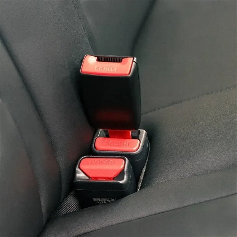 2Pcs/Set Car Safety Belt Buckle Extension Clip Safety Belt Buckle Thick Socket P