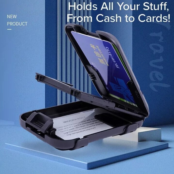 Slim Mint Wallet Ultra-Thin RFID-Blocking, AS-SEEN-ON-TV, ID Theft Protection