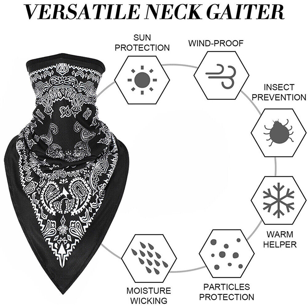UV Sun Protection Neck Gaiter Tube Face Mask Bandana Sports Cycling Scarf Cover