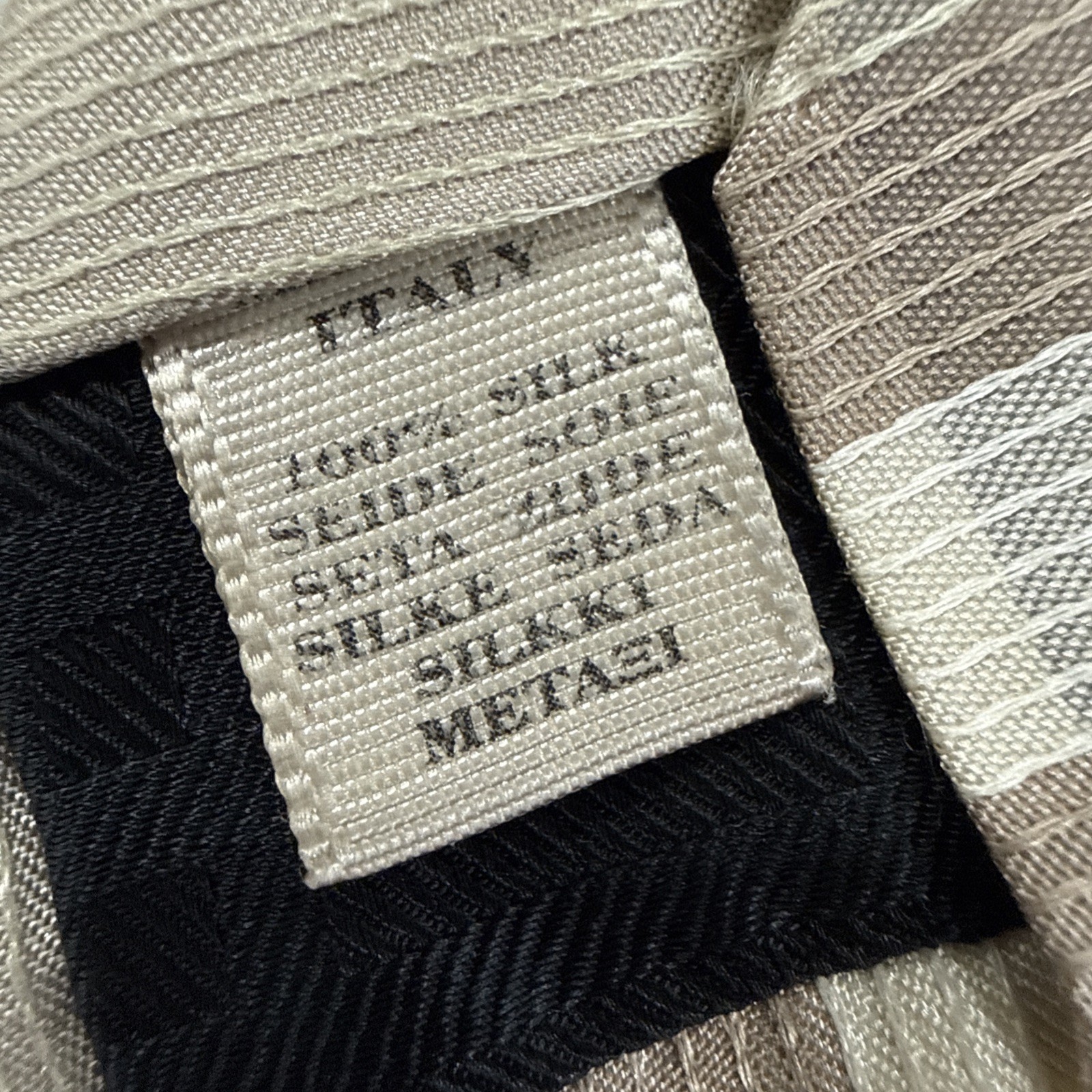 Burberry Tie Check Beige White Tartan Plaid Classic Vintage London