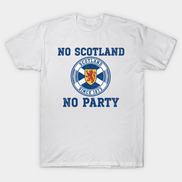 No Scotland No Party World Cup 2026 T-Shirt Tartan Army Soccer Football Fan Tee
