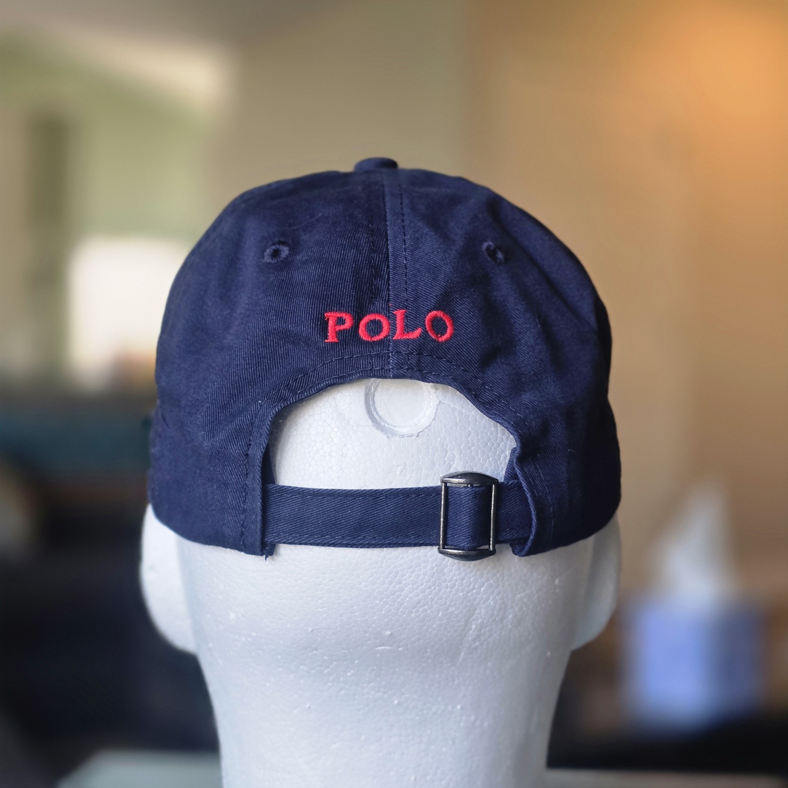Polo Ralph Lauren Men’s One Size Cotton Chino Adjustable Ball Cap Navy Blue