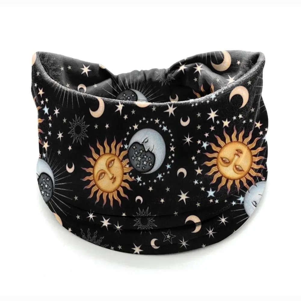 Bandanna Wide Sports Yoga Headband Stretch Hairband Elastic Hair Band Turban