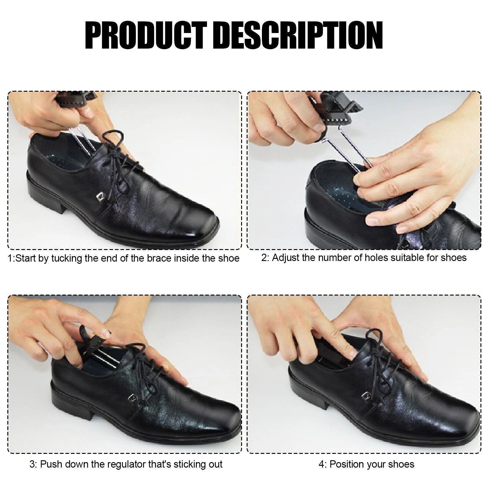 5 Pair (10pcs) Plastic Shoe Tree Keepers for Men Shoes Stretcher Shaper