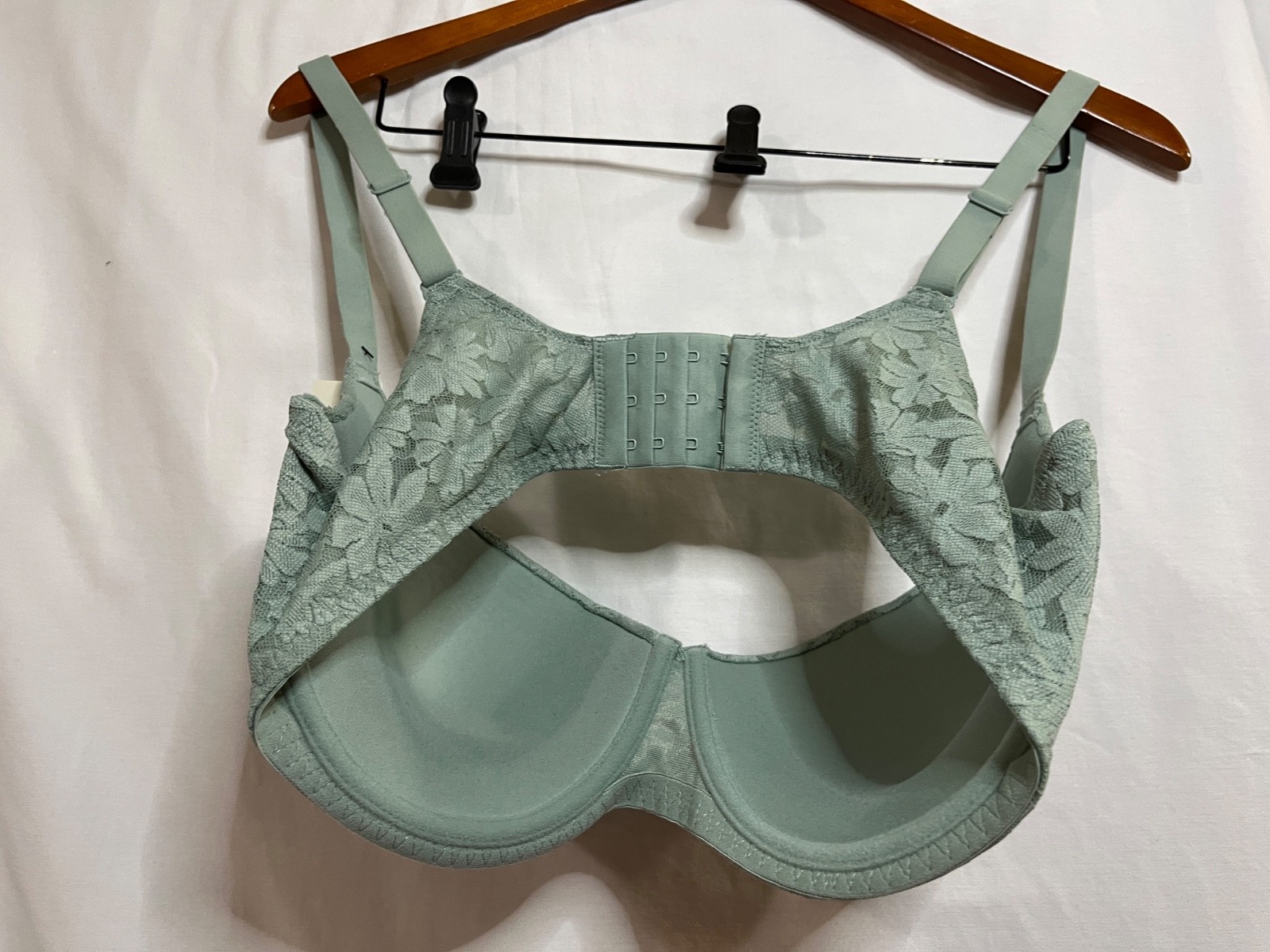 No Boundaries Padded Push Up Underwired Bra Green Adjustable Strap Lace U pick