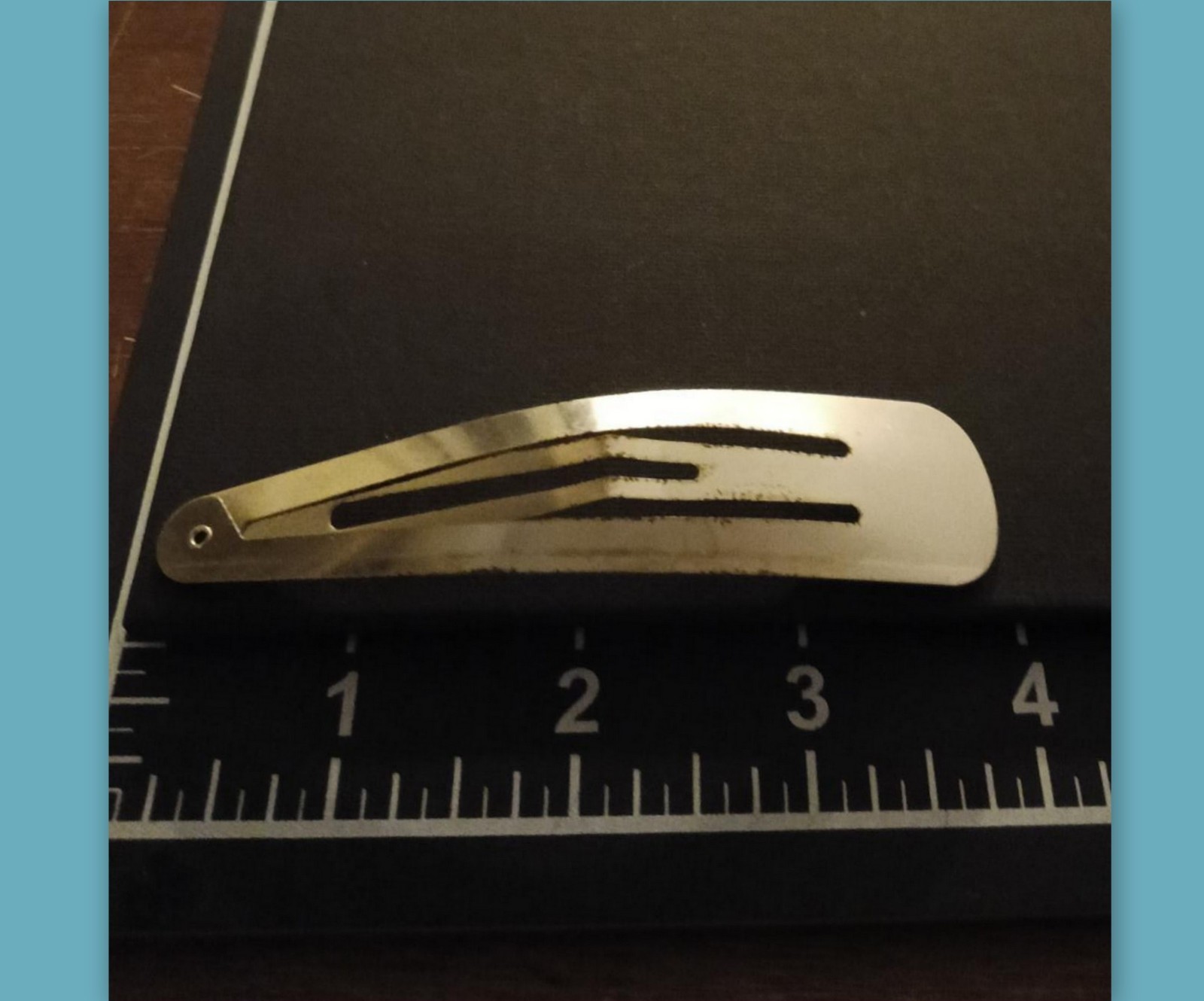 2 Extra Large 4″ Metal Snap Hair Clips pair Minimalist side Barrettes for Women