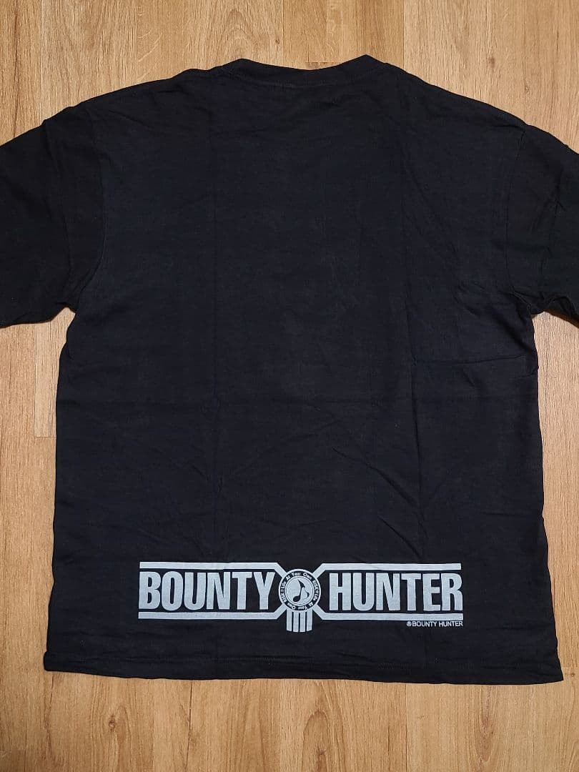 BOUNTY HUNTER x RISK Collab T-Shirt Black XL Harajuku Punk Rock Graphic Rare