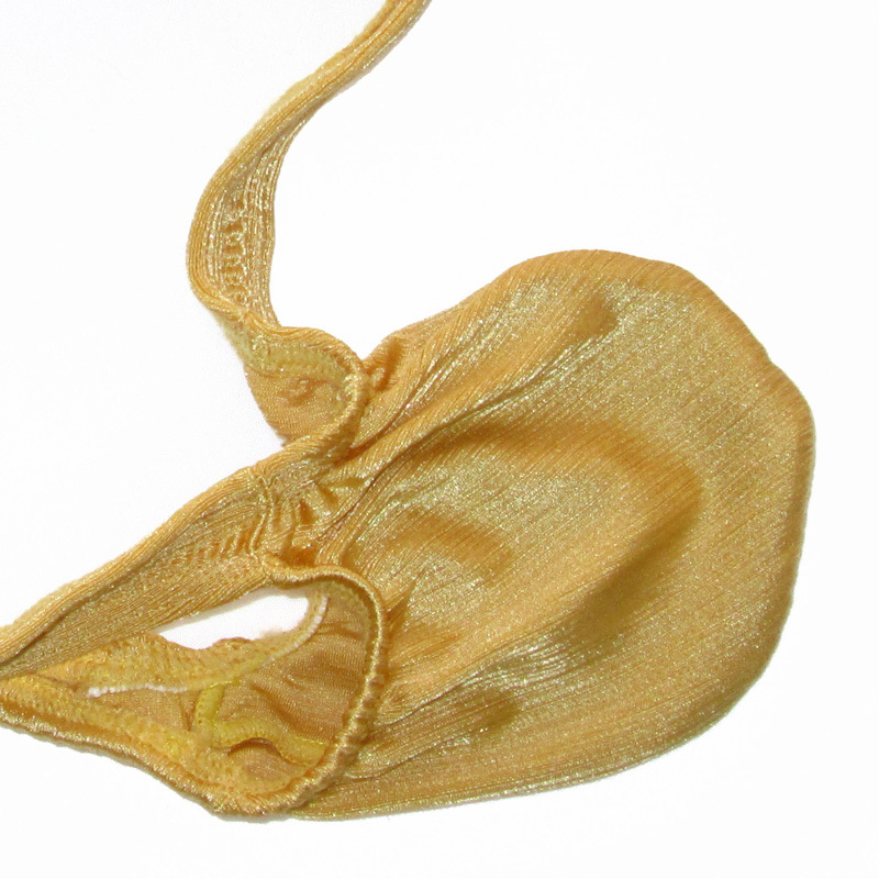 K403 ES Mens Grape Smugglers String Thong Contoured Pouch Shiny Striped Texture