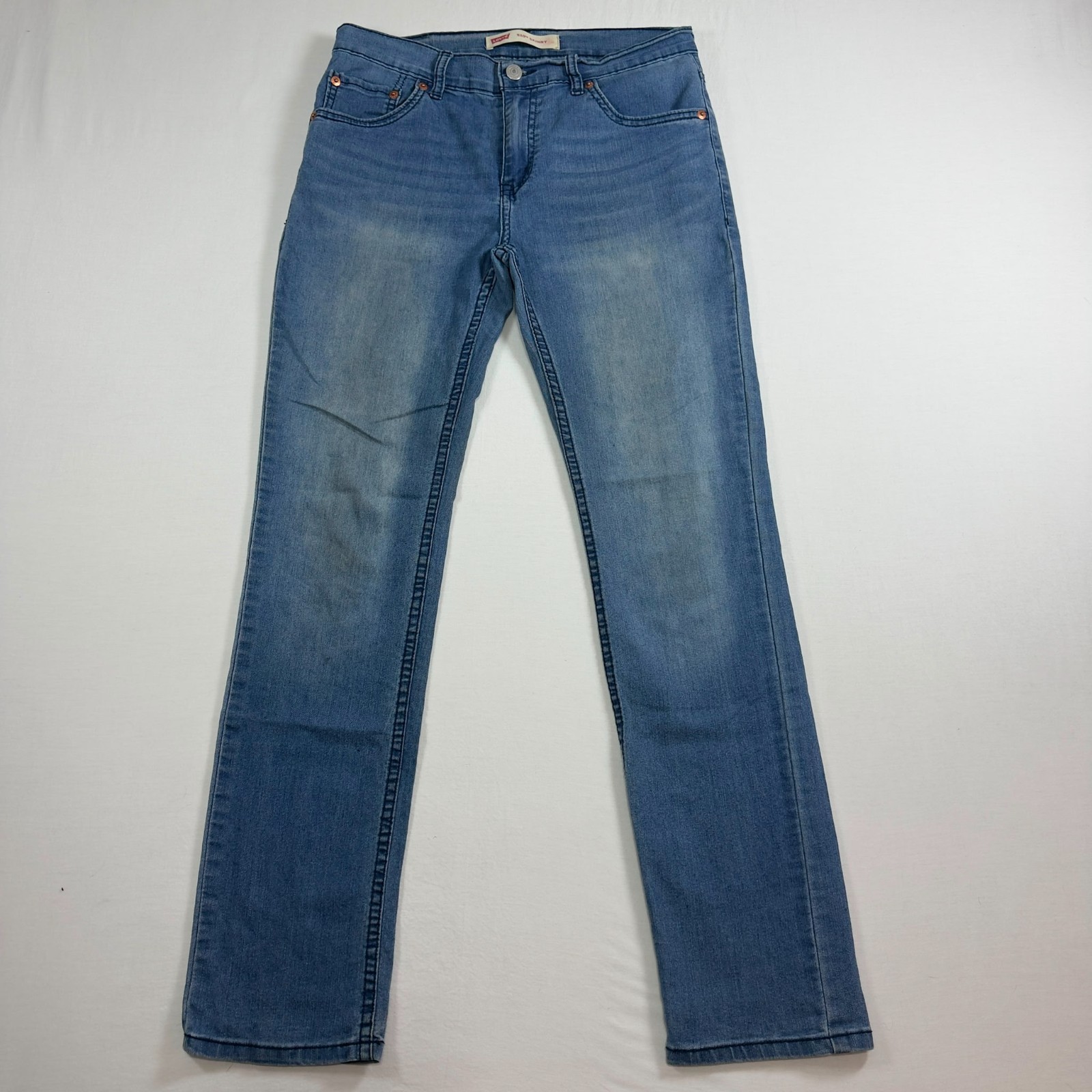 Levi’s 510 Skinny Light Wash Jeans Womens 16 regular Mid Rise Zipper fly