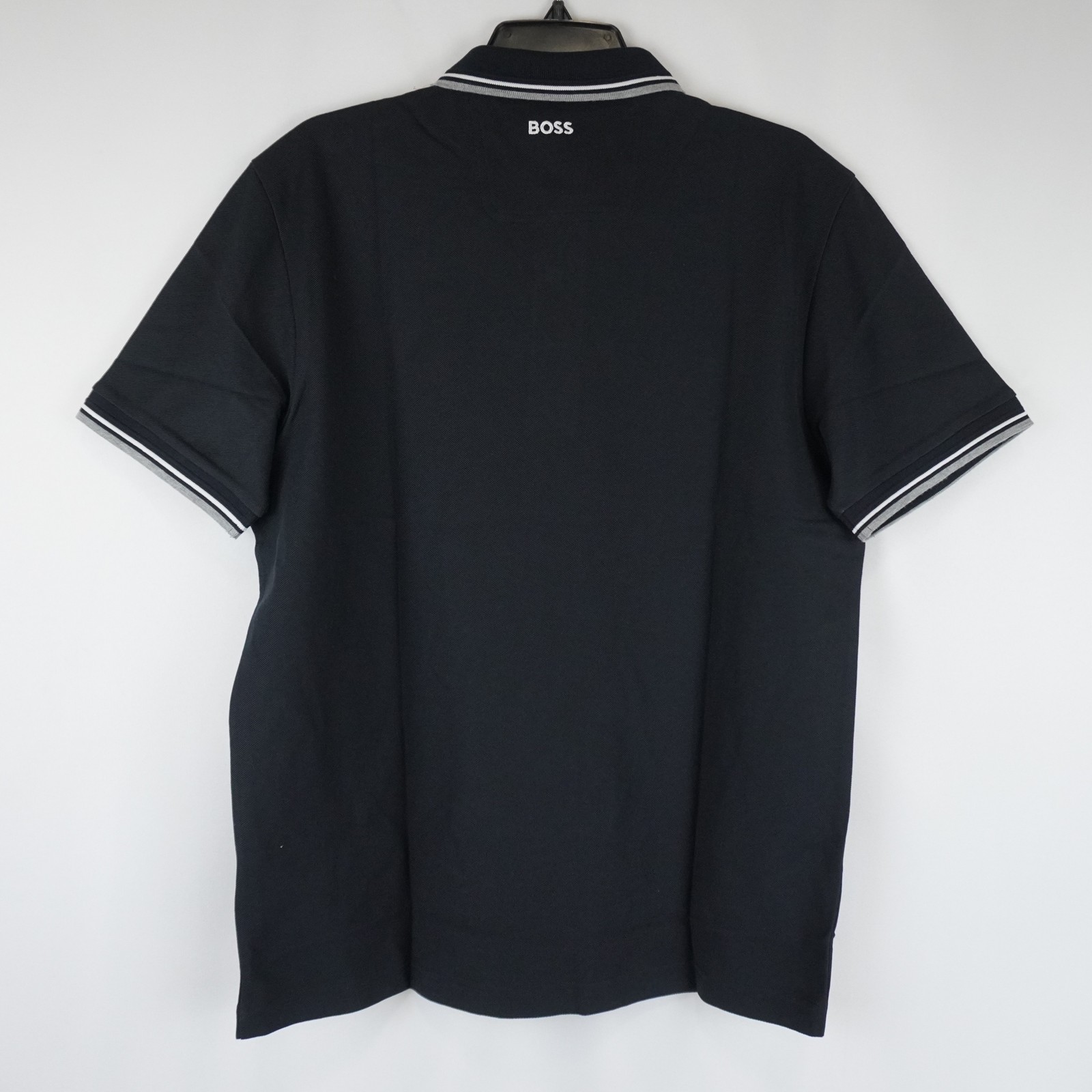 Boss Paddy Pro Short Sleeve Cotton Blend Polo Shirt In Dark Blue – Men’s Size L
