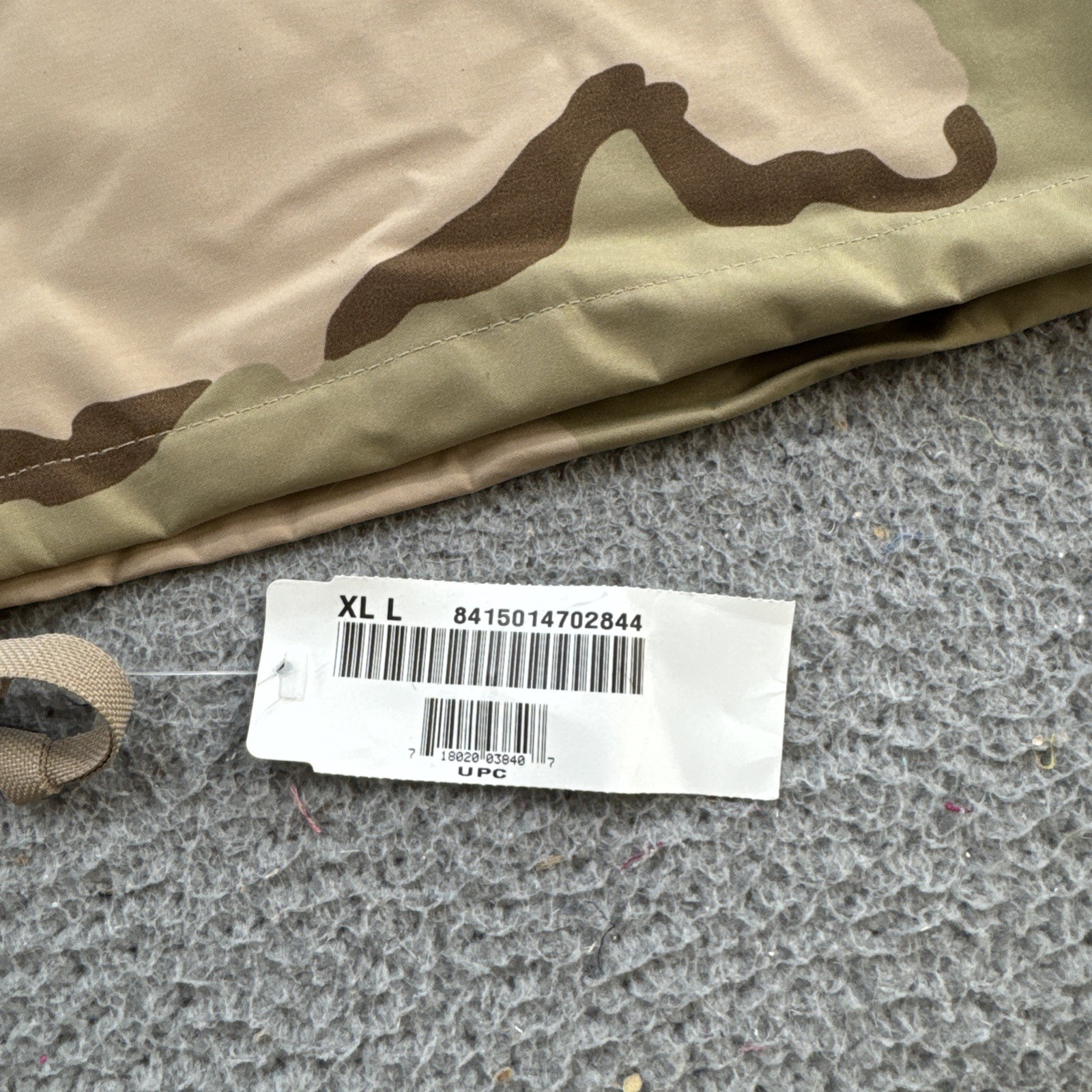 US Military Jacket Mens Desert Cold Weather Parka XL Long NEW WI Challenge Logo