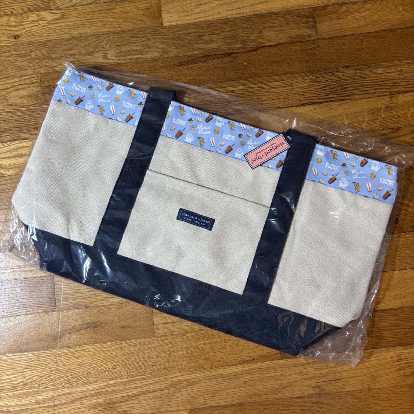 Vineyard Vines Custom Collection Canvas Tote Bag Collaboration Dunkin