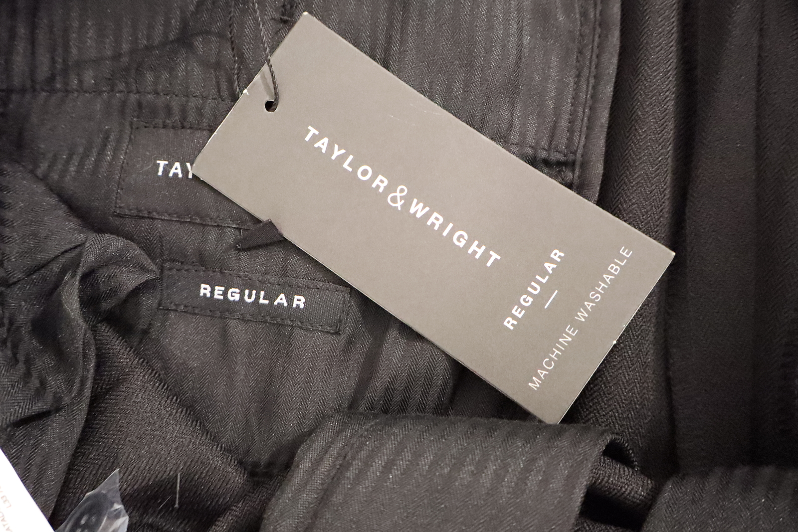 Taylor & Wright Machine Washable Trousers 38 Short Black