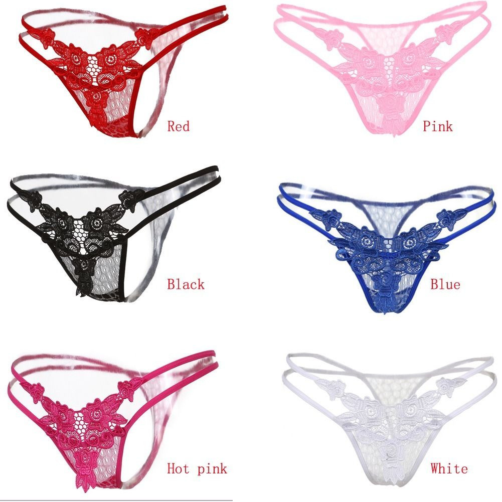 ☆USA☆ Sexy Women Lace Thong G-string Panties Lingerie Underwear Crotchles T-back