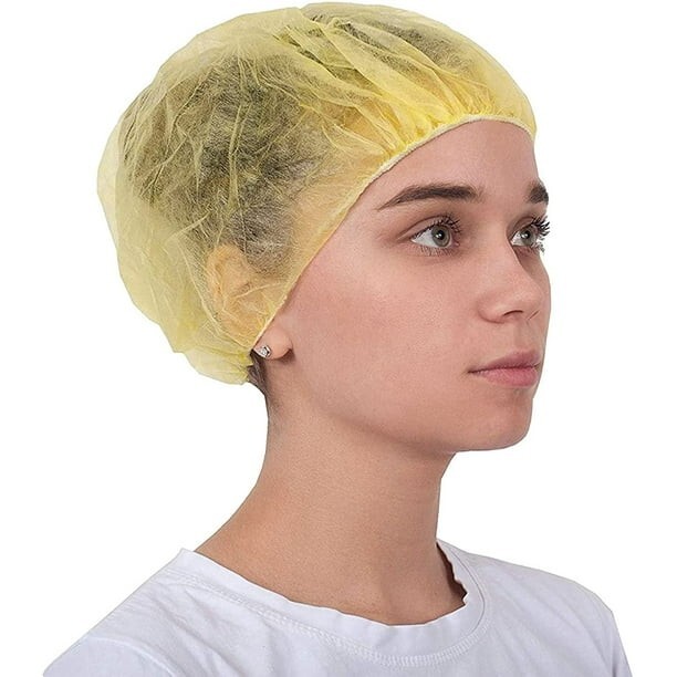 1- Pack OF 100- 24″ Disposable Bouffant Caps Hair Nets, Salon Spa Food Service