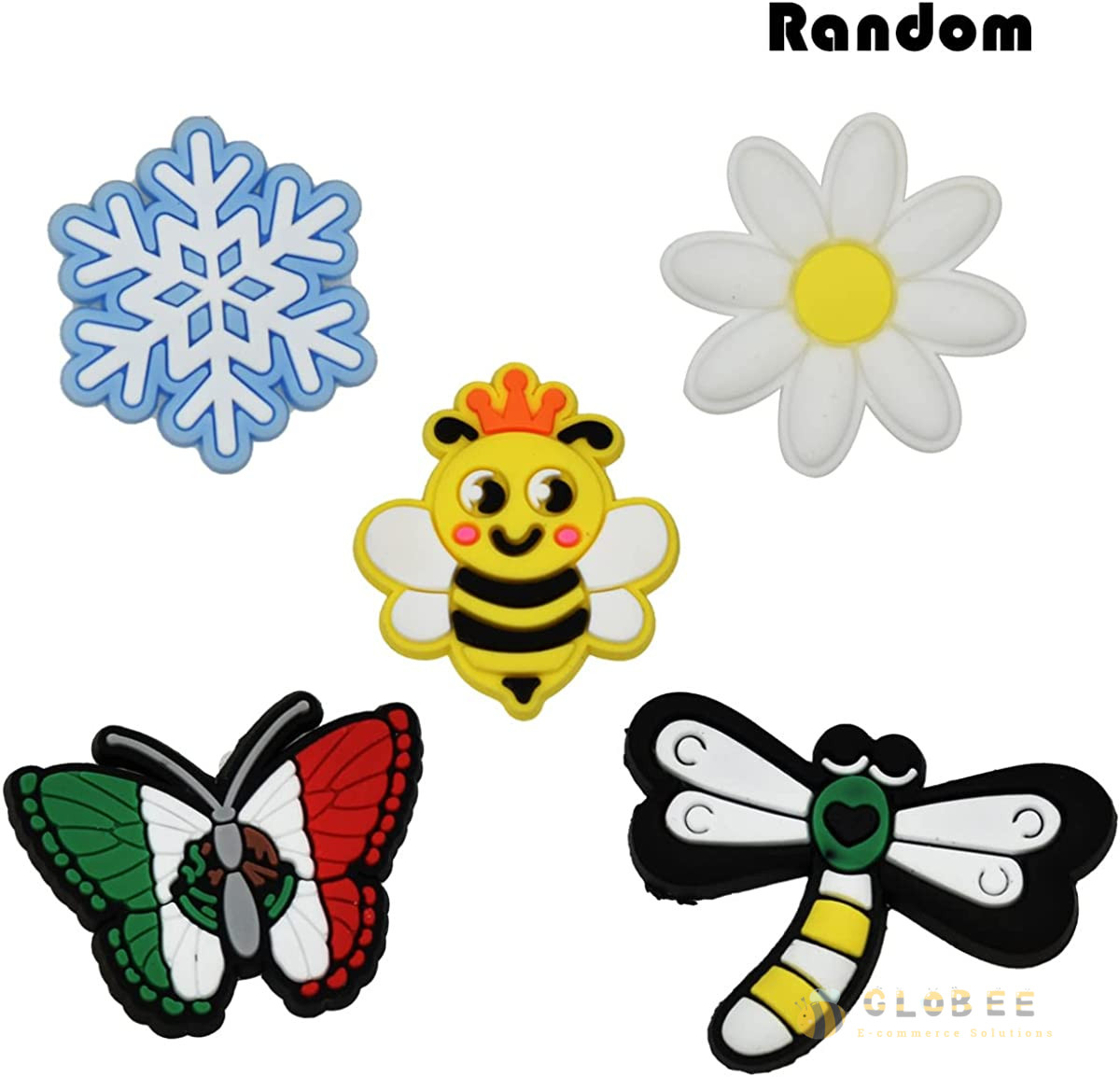 Lot of 100 PCS Random Different Clip Shoe Charms for Shoe Decoration Lovely Cool